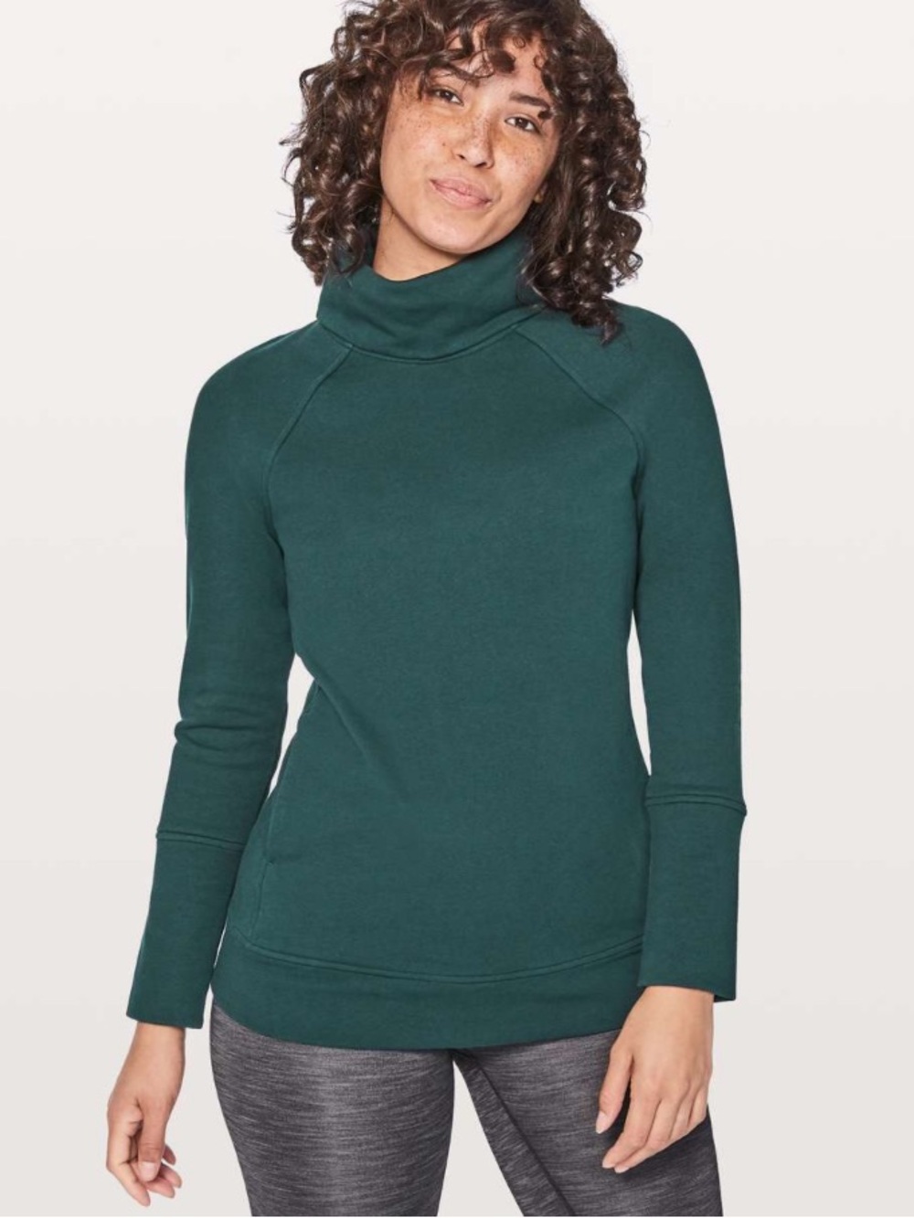 Lululemon To You Tunic in Submarine Emerald Green W2378 Sz 4